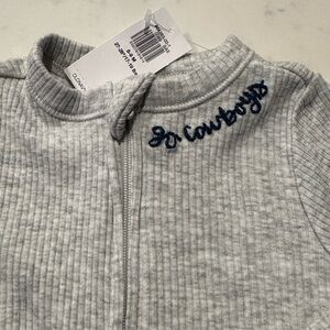 Cowboys Hand embroidered Footie